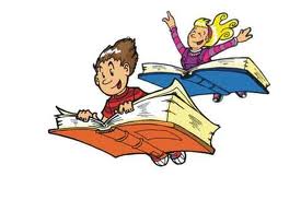 niños volando